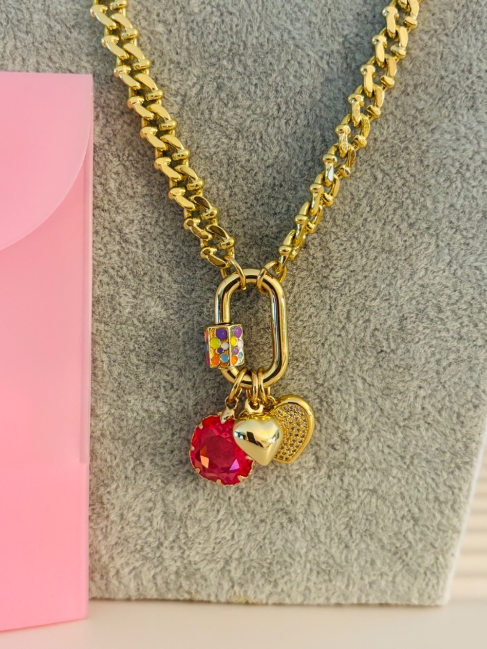 Bar by Alexa Rae Colorwave Necklace- Gold - Picture 2 of 6